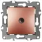 Розетка TV проходная, Эра12, медь, 12-3102-14