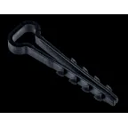 Дюбель-хомут 5х10мм для плоского кабеля нейлон черный (100шт/упак) IEK