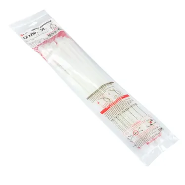 Хомут P6.6 стандартный белый 4.8x250 (100шт) FlexLock PROxima