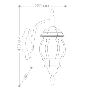 Светильник НБУ-100w вниз Е27 IP44 белый