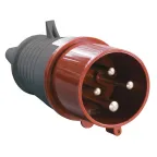Вилка кабельная 32А 3Р+PE IР44 переносная 380В 024