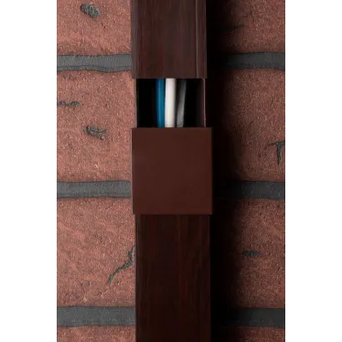 Соединитель (40х25) (4 шт) Plast под темное дерево