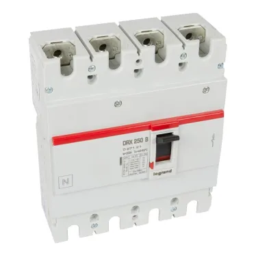 Выключатель автоматический DRX250 термомагнитный 200A 4П 25кА