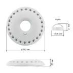 Фонарик светильник подвесной на батарейках 3хAA, подвес, карабин, магнитный в палатку, 24 LED KB-501 НЛО-24