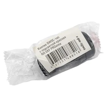 Кнопка красная SW2C-10D с подсветкой неон 1но IP54