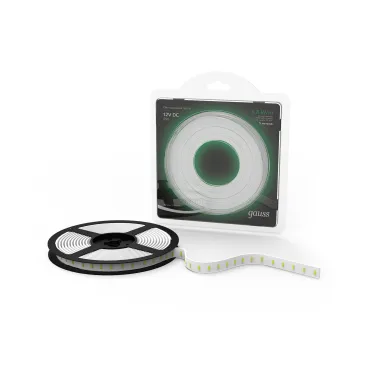 Лента светодиодная 2835/60-SMD 4.8W  12V DC зеленый (блистер 5м) | 312000605 | Gauss
