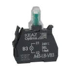 Световой блок OptiSignal D22 A45-LB-VB3 зеленый 24VACDC ZBVB3 |332206| КЭАЗ