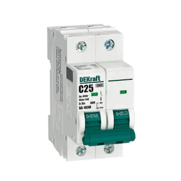 Выключатель автоматический без теплозащиты 2P 25А C 6кА ВА-103M