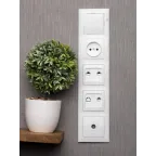 Валенсия рамка 5-местная белая