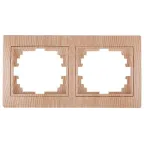 Рамка на 2 поста гор., СУ, Plano, сосна, 1-502-11