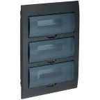 Корпус модульный пл. встр. ЩРВ-П-36 черный IP41