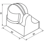 Датчик движения ИК настенный 1200w 180 градусов 12м IP44 белый