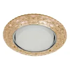 Светильник точечный встраиваемый под лампу DK LD24 15Вт GX53 шампань с подсветкой | Б0029632 | ЭРА