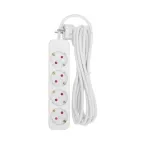 Удлинитель STANDARD 4 гнезда, 3 м, 3х1,0 мм2, с/з, белый