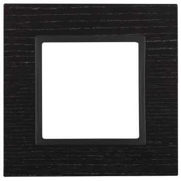 Рамка на 1 пост, дерево, Эра Elegance, чёрн.дерево+антр, 14-5301-05