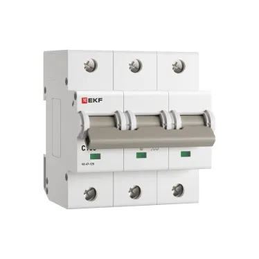Выключатель автоматический трехполюсный 100А С ВА 47-125 15кА