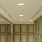 Светильник светодиодный ДВО 9 Вт 660 лм 4000К AC 220В IP20 квадрат 145х145х22мм монт разм 155х155мм Алюминий тонкий Slim Gauss