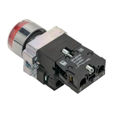 Кнопка BA42 с подстветкой 230В красная NC PROxima