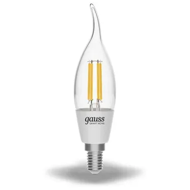 Лампа светодиодная филаментная Smart Home DIM E14 CF35 4,5 Вт 1/10/40 | 1260112 | Gauss