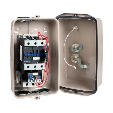 Пускатель в корпусе IP65 КМЭ 80А 230В РТЭ индикатор PROxima