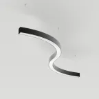 Светильник SP-LINE-HANG ARC-S3535-D1500-124W Warm3000 (BLACK, 230V) (, Металл)