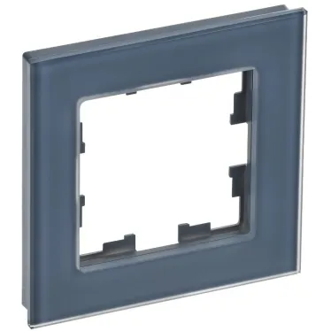 BRITE Рамка 1 пост РУ-1-2-Бр стекло маренго матовый IEK