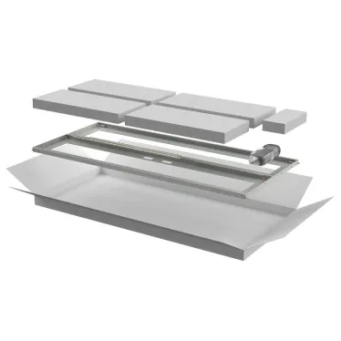 Дверь перфорированная двустворчатая для шкафа LINEA N 24U 600мм серая