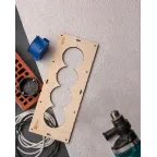 Шаблон для подрозетников c 4 отв. диам. 72 мм Expert