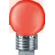 Лампа светодиодная для белт лайта 1Вт Е27 230В красный NLL-G45-1-230-R-E27 шарик цветной | 71827 | Navigator
