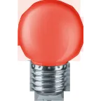 Лампа светодиодная для белт лайта 1Вт Е27 230В красный NLL-G45-1-230-R-E27 шарик цветной | 71827 | Navigator