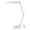 Светильник настольный с лампой PL на струбцине и с основанием белый NL-202-G23-11W-W