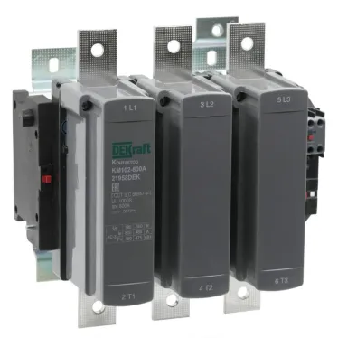 Контактор 800А 220В АС АС3 АС4 1НО+1НЗ КМ-102