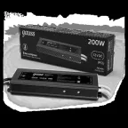 Блок питания для светодиодной ленты 200 Вт AC 100-264В Uвых 12В IP66 230х120х58мм Black Gauss