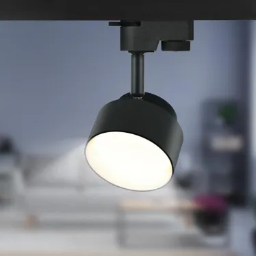 Светильник ттрековый однофазный TR16 GX53 BK под лампу черный ЭРА