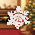 Фигура световая "Снеговик на снежинке" RGB на присоске | 501-021 | NEON-NIGHT