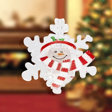 Фигура световая "Снеговик на снежинке" RGB на присоске | 501-021 | NEON-NIGHT