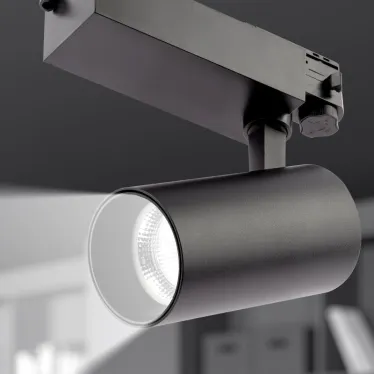 Светильник трековый трёхфазный SТR-30-36-40K-B30 узкий луч 4000K черный