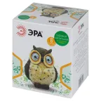 Садовый светильник Сова коричневая на солнечной батарее, полистоун, 13 см ERAFYS01-12