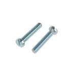 Винт DIN84 М4х16 цилиндрическая головка прямой шлиц оцинкованный (18 шт)