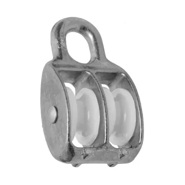 Блок для троса двойной 25мм нейлоновый шкив (1шт)