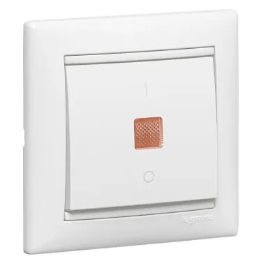 VALENA Рамка 1 пост горизонтальная белая