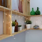 Гирлянда Айсикл (бахрома) светодиодная, 1,8 х 0,5 м, прозрачный провод, 230 В, диоды ТЕПЛЫЙ БЕЛЫЙ | 255-016 | NEON-NIGHT