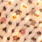 Деревянные прищепки Звездочки 16x4,5x1,3 cм, розовые, 6 шт, | 504-034 | NEON-NIGHT