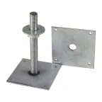 Лифт регулировочный 100х100х6.0мм со шпилькой М24 Н-150мм