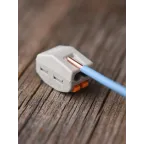 Клемма СМК 222-412 с рычагом 2 отверстия 0,08-2,5(4.0)мм2 (100шт.)