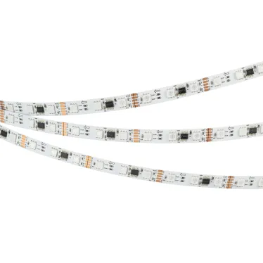 Светодиодная лента DMX-B60-10mm 12V RGB-PX3 (14 W/m, IP20, 5060, 5m) (Arlight, бегущий огонь) | 039174 | Arlight