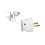 Элиум Евровилка 2К без заземления 16А белая