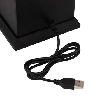 Светодиодный камин Фьюжн с эффектом живого огня 14,7x11,7x25 см, батарейки 2хС (не в комплекте) USB, черный | 511-039 | NEON-NIGHT