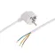 Шнур электрический с вилкой ПВС 3х0,75 мм, 1,5м, белый