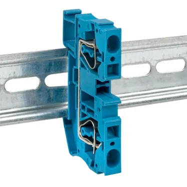 Колодка клеммная самозажимная JXB-ST-6 57А синяя